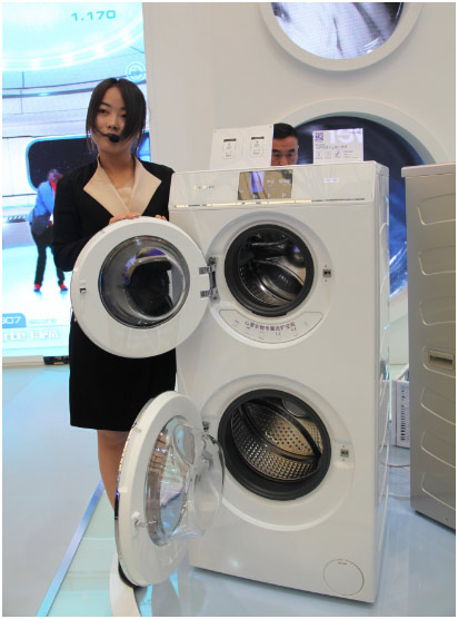 雙滾筒洗衣機(jī)問世  分類洗滌更勝一籌